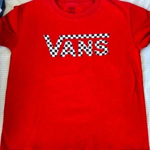 Boys Vans red t-shirt